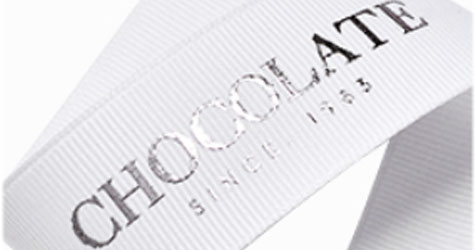 Plastisol and foil print ribbon sample