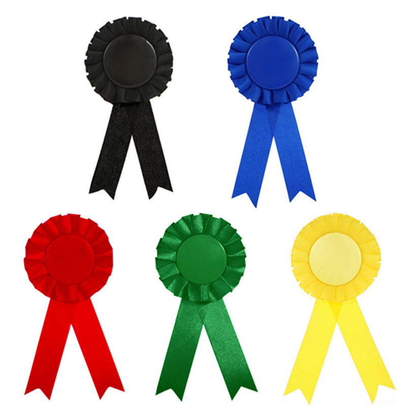 Special Occasion Ribbons 3 Gold silver bronze 1st 2nd 3rd award ribbon with event card