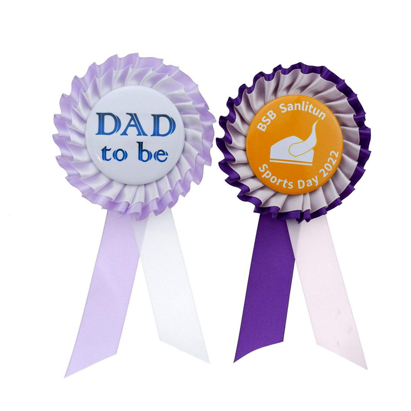 Special Occasion Ribbons 5 Custom print rosette badge award ribbon