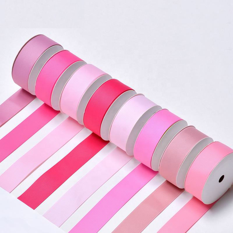Grosgrain Ribbons 5 White polka dot screen print grosgrain ribbon roll 25mm