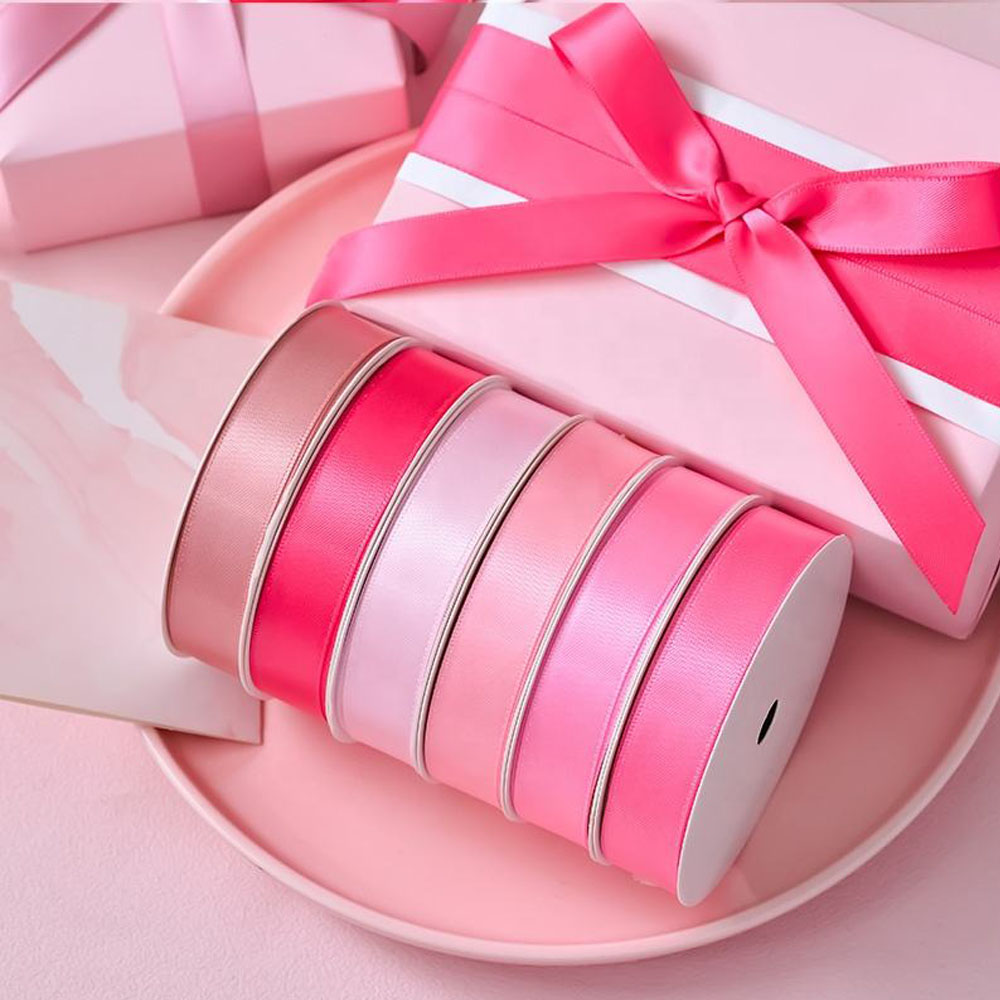Wholesale satin ribbon rolls in multiple colors