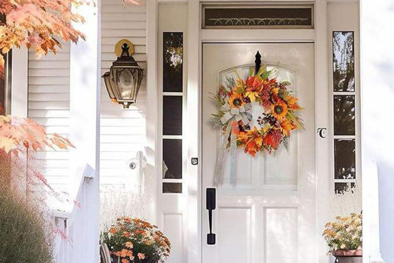 how to add ribbon to burlap wreath